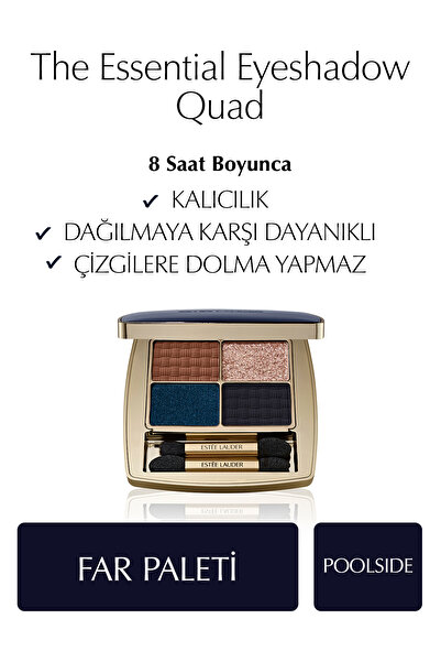 Estee Lauder The Essential Eyeshadow Quad Far Paleti - Renk: Poolside