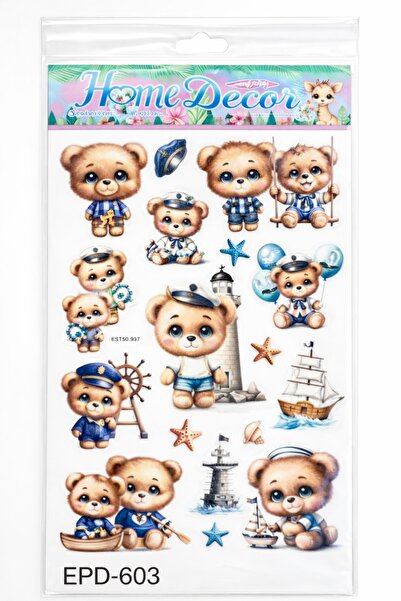 OEM 3D Wall Sticker Children Animals on Scooter, 8D Home Decor Sticker, Color...