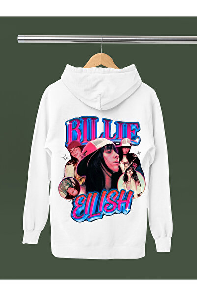 MAGORS Billie Eilish Printed Cotton Long Sleeved 3-Yarn Hooded Sweatshirt
