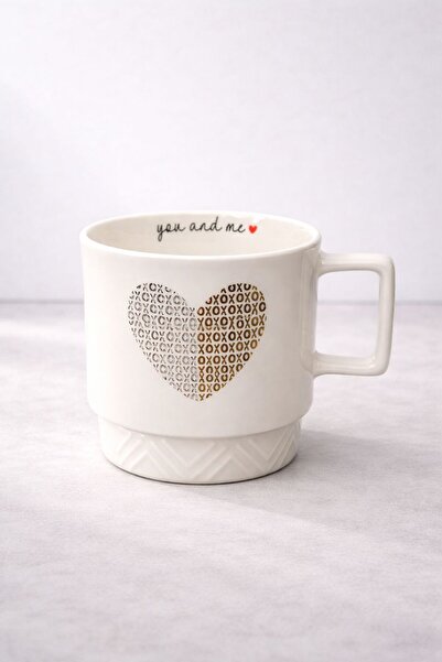 YzHome Acar Porcelain Luxury Heart Patterned Coffee Soft Drink Tea Cup Mug 325ml