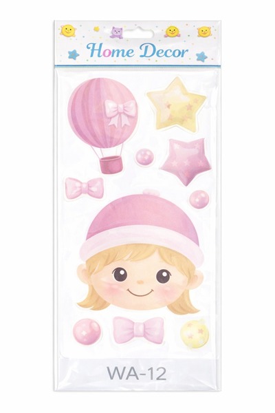 OEM 3D Decorative Wall Sticker – Outer Space with Planets, Moon and Rocket – ...