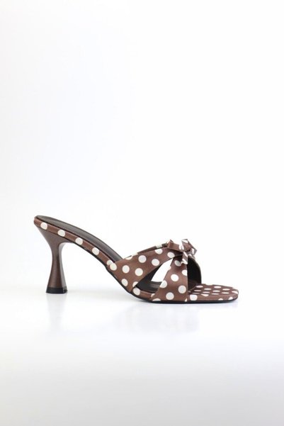 VARENZA WOMAN SHOES Women's Polka Dot Heeled Sandals and Slippers