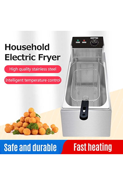 Genrics Electric Deep Fryer Multiple Function Stainless Steel Electric Fryer ...