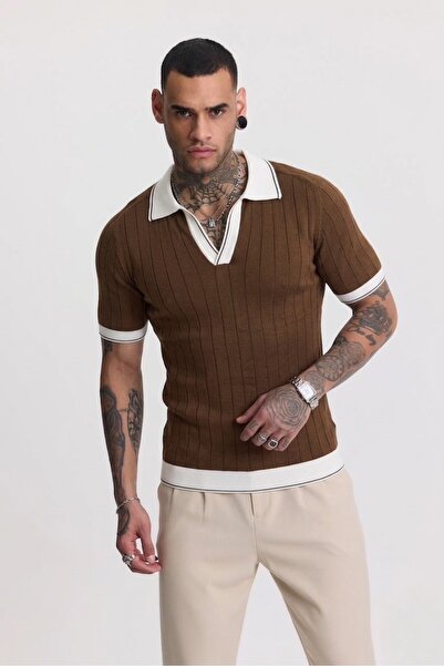 Buteks Tricou din tricotaj polo anti-pilling din bumbac mercerizat Toscana, c...