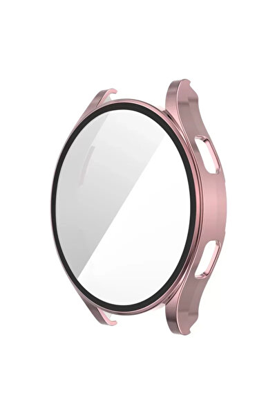 mrkon واقي شاشة لساعة ديبو 5 مقاس 44 ملم مع زجاج حماية - ذهبي وردي 6985447