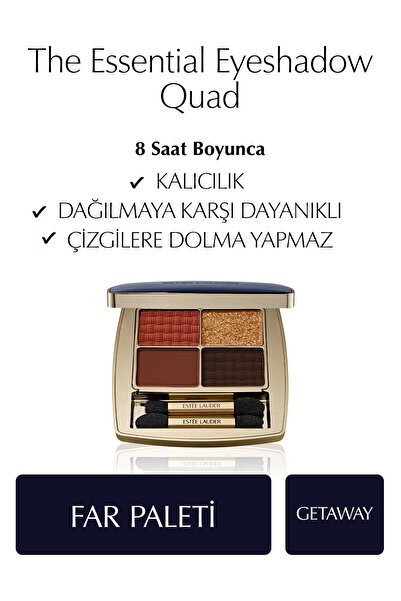 Estee Lauder The Essential Eyeshadow Quad Far Paleti - Renk: Getaway