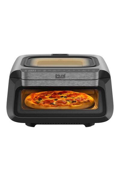 iHunt Bro Φριτέζα Αέρος Πίτσας 3 σε 1, 13L, 2100W, 18 Προγράμματα, Μαύρο/Ασημί