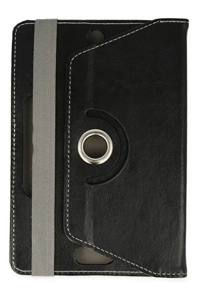 mrkon حافظة جلدية للتابلت من ديبو يونيفرسال 7 كيس 360 - أسود 6985447