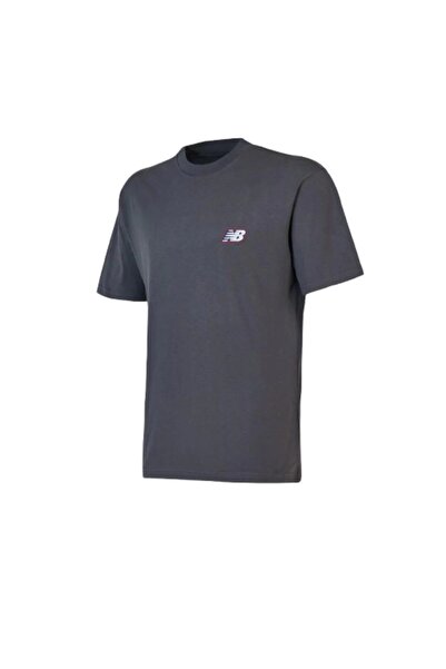 New Balance Lifestyle Mnt1647-Gry Men's Gray T-Shirt