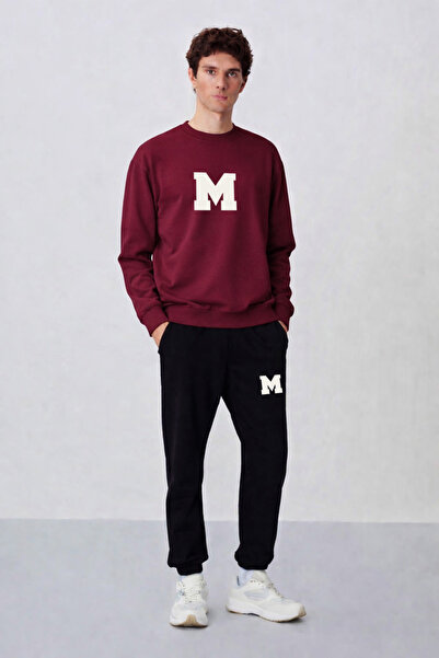 ZAVIXO -Erkek 3 Yarn Oversize Top and Bottom Set – Street Fashion Casual Set m