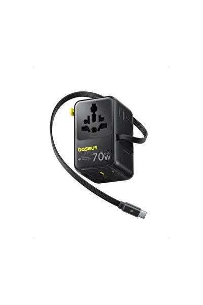 Baseus Încărcător rețea EnerCore CG11 70W, 2xAC, 2xUSB, 2xUSB-C