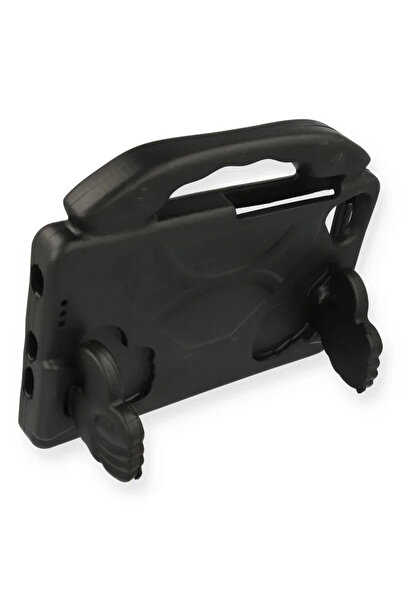 mrkon حافظة DEPO لجهاز iPad 5 Air 9.7 من السيليكون مع حامل - أسود 6985447