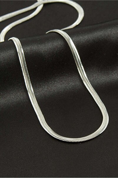 ZERO LAND Nrzsnt Italian Chain Steel Necklace 55 cm - (202733) Silver Color