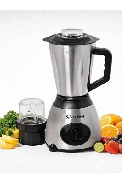 CASA JOY Blender 2 in 1 Silver Love, 2500W, 1500ml, Multifuncțional cu Râșniț...