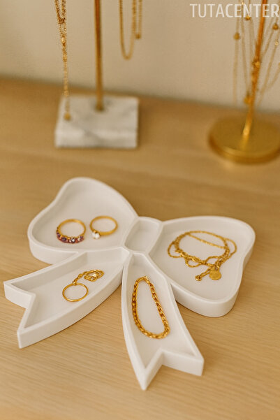 TUTACENTER Desktop Jewelry Organizer Stand Multi-Compartment Jewelry Organizer
