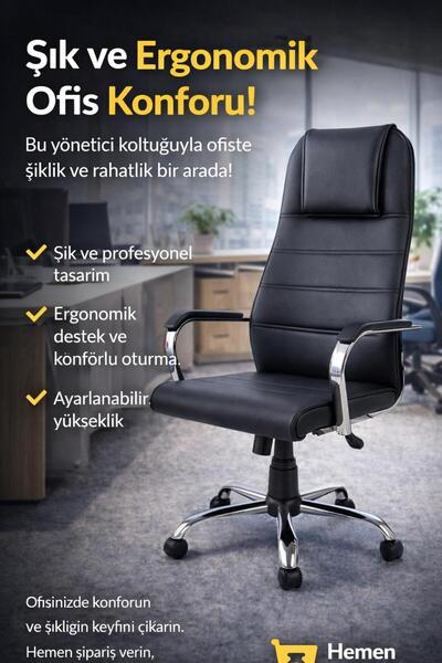 YENİLİK RÜZGARI Ofis Çalışma Sandalyesi Müdür Koltuk