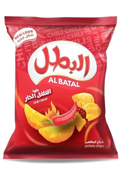 Al Batal رقائق البطاطس العائلية بنكهة الفلفل الحار 110 جرام