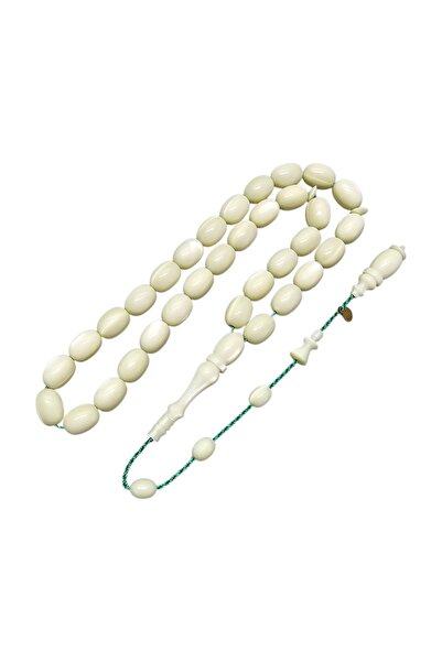 LEBLEBİ TESBİH Dalgıç Usta White Galalite Prayer Beads Lt1504
