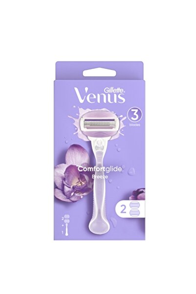 Gillette Venus شفرة حلاقة بريز كومفورت جلايد مع مقبض + عبوتين إضافيتين