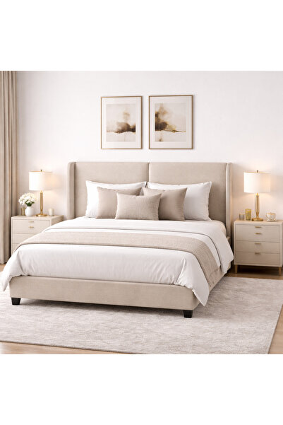 BedBoss سرير فندقي رويال تنجيد قماش خشب متين