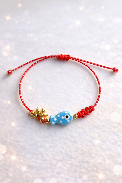 TUTU DESİGN Adjustable red cord bracelet – handmade lucky bracelet