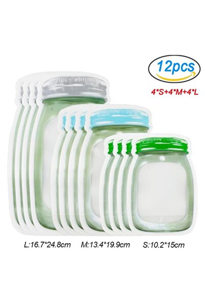 cc bin shihon Ziplock Storage Bags Three Sizes 12 Bags Each