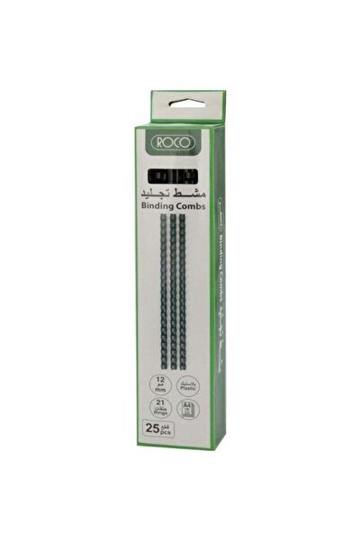 Roco Spiral Binding Comb 12 mm Plastic A4 Black