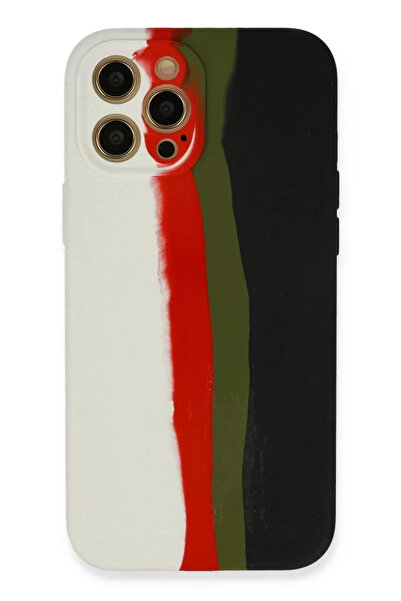 Beta Moda Hub حافظة Newface لهاتف iPhone 12 Pro Max من السيليكون الرخامي - أب...