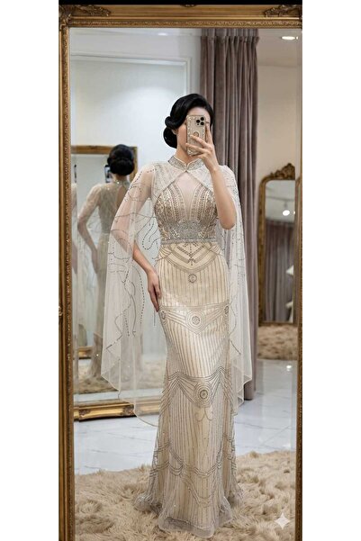 Mesk dresses Luxury Mermaid Two Pieces Evening Dress