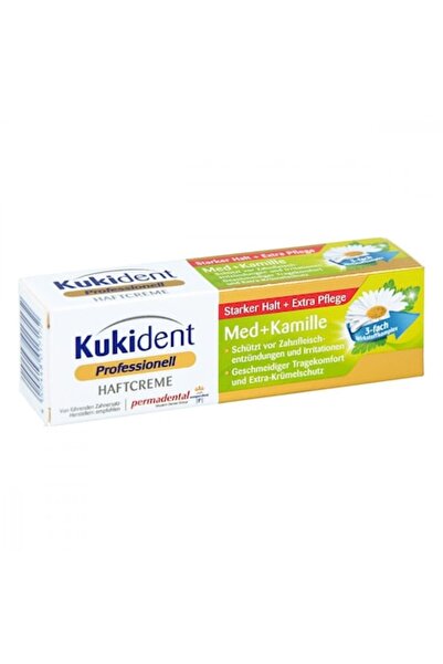 Kukident Επαγγελματική Κρέμα Συγκράτησης Οδοντοστοιχίας Med + Kamille