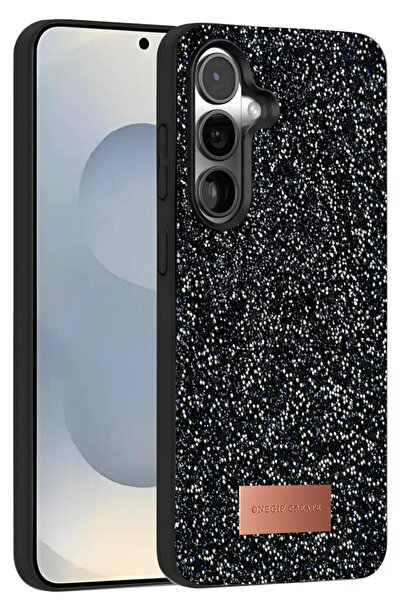 Beta Moda Hub غطاء سامسونج جالاكسي S25 بلس اللامع من ون جيف - أسود