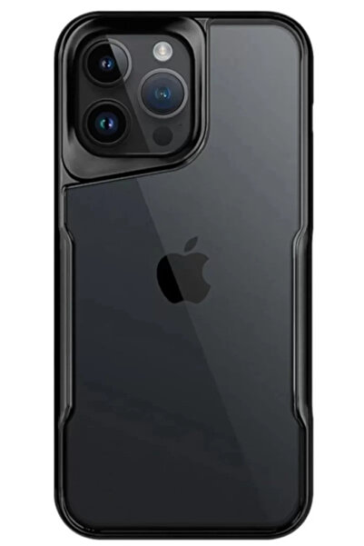 Beta Moda Hub غطاء حماية من السيليكون لهاتف آيفون 15 برو ماكس من نيو فيس - أسود