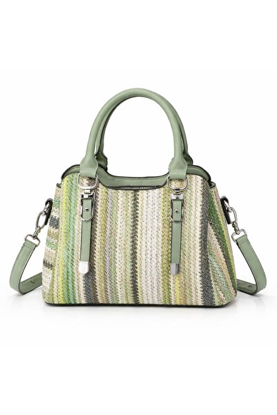 mothers dream Multicolor Woven Pattern Handbag for Women