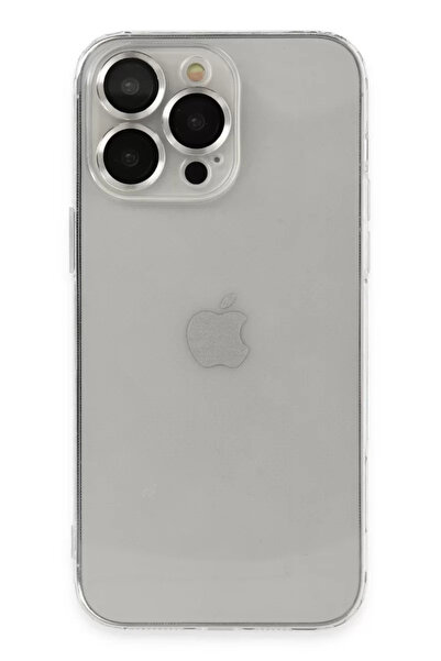 ZEMİRA HOME Newface iPhone 13 Pro Max Case Luko Lens Silicone - Silver
