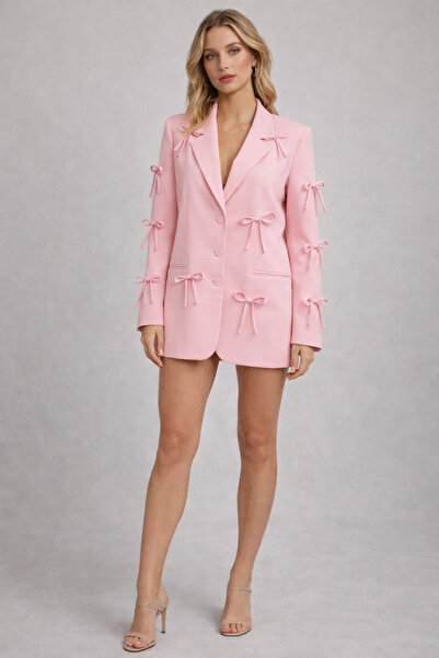 OEM Elegant women's jacket with bows, oversized, casual chic, universal size