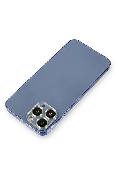 Beta Moda Hub Newface Apple iPhone 12 Pro حماية عدسة الكاميرا المعدنية - أخضر...