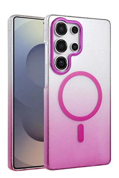 ZEMİRA HOME غطاء نيو فايس سامسونج جالاكسي اس 23 الترا اللامع ماج سيف - بنفسجي