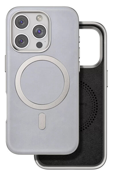 Beta Moda Hub غطاء فينكو آيفون 16 برو بوسكاس ماجسيف - رمادي تيتانيوم