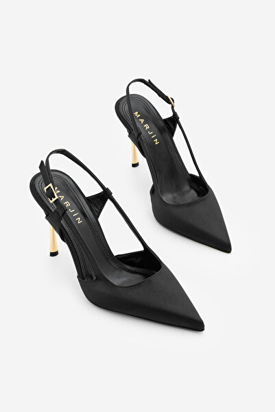 Marjin Pantofi de damă cu toc stiletto, deschiși la spate și la laterale, cu ...