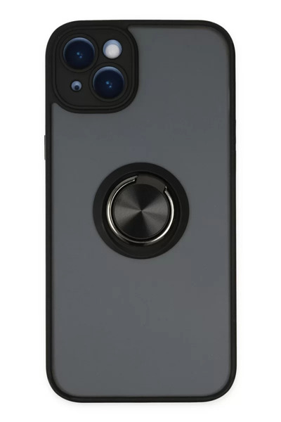 ZEMİRA HOME Newface iPhone 14 Case Montreal Ring Silicone Cover - Black