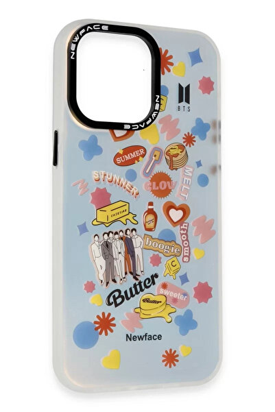 ZEMİRA HOME Newface iPhone 14 Pro Case Estoril Patterned Cover - Estoril - 16