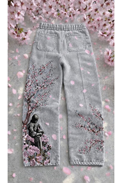 DEEFWEAR Sakura Flower Embroidered Unisex Sweatpants/Pants