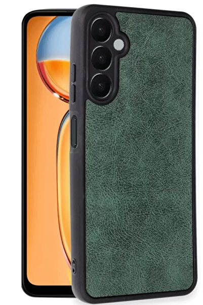 ZEMİRA HOME حافظة نيو فيس لهاتف سامسونج جالاكسي S24 FE من الجلد - أخضر داكن