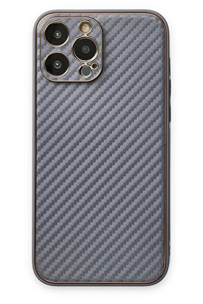 ZEMİRA HOME Newface iPhone 13 Pro Case Coco Carbon Silicone - Gray