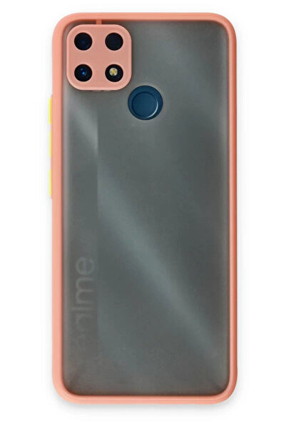 TeknoKapsül غطاء حماية سيليكون مونتريال لهاتف Realme C25 من Newface - وردي