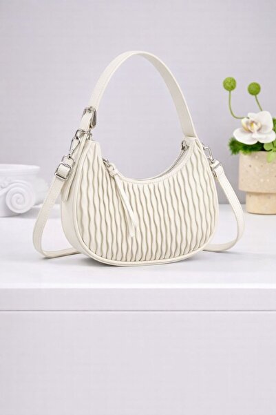 mothers dream Textured Crescent Shoulder Bag for Women
