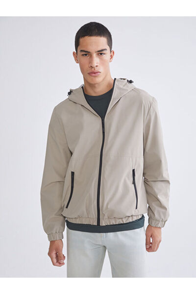 LC Waikiki Rmz Gi̇yi̇m Farkiyla Standardfit Hooded Men's Raincoat