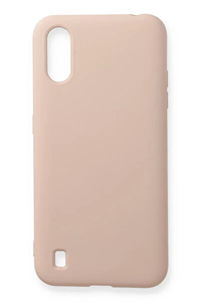 TeknoKapsül Newface حافظة سامسونج جالاكسي A01 نانو مخمل داخلي سيليكون - بودرة