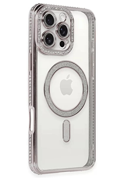 Generic Brand Newface iPhone 16 Pro Case Joke Silvery Magneticsafe Case - Pink