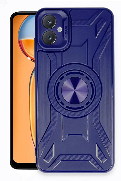 TeknoKapsül حافظة سامسونج جالاكسي A05 من نيو فيس سيليكون لينكولن - أزرق داكن